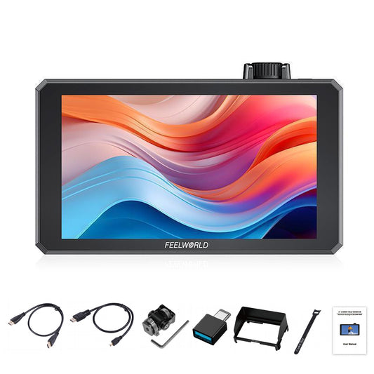 FEELWORLD SC6 6-inch 1500NIT High Brightness Aluminium Field Camera Video Monitor 3G SDI 4K HDMI 60Hz