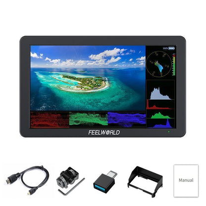 FEELWORLD T6 6-Inch Camera Field Video Monitor Aluminium Housing 4K HDMI USB-C Power Input