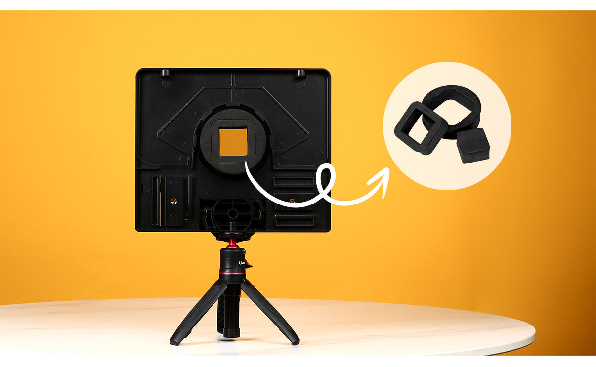 FEELWORLD TP10 Portable 10" Folding Teleprompter Up 11" Phone Tablet Prompter for Phone DSLR Shoot