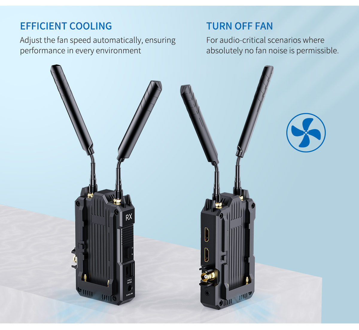 FEELWORLD WT1S/WT1H 4K Wireless Video Transmission System SDI+Dual HDMI Full Duplex Intercom Live Streaming