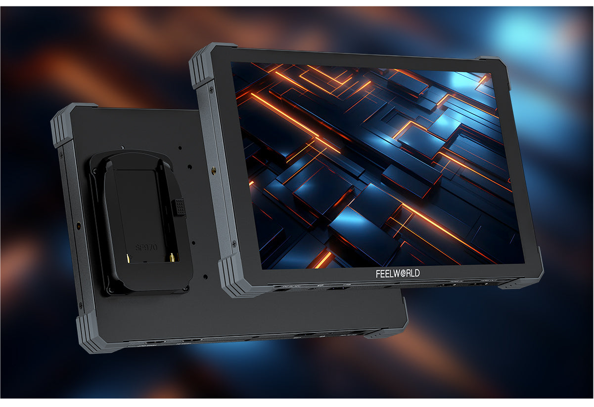 FEELWORLD T10 10.1 Inch 500nit Aluminium DSLR Camera Field Monitor External Install and Power Kit