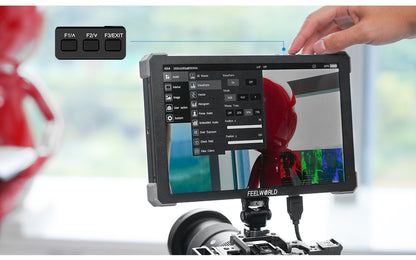 FEELWORLD T10 10.1 Inch 500nit Aluminium DSLR Camera Field Monitor External Install and Power Kit