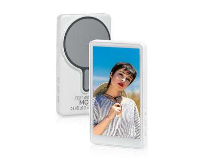 FEELWORLD MC4 Selfie Screen Monitor for Vlog Live Stream Magnetic Back Wireless Connection with Remote Control