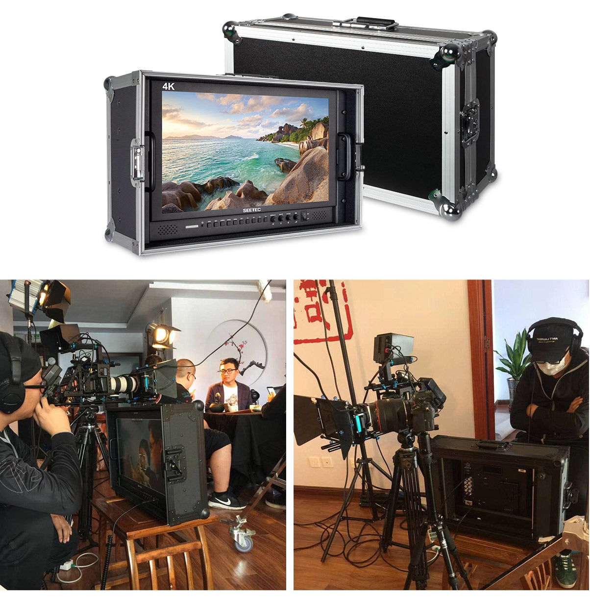 FEELWORLD SEETEC P173-9HSD 17.3" Aluminum Design 1920×1080 Pro Broadcast LCD Monitor with 3G-SDI HDMI AV